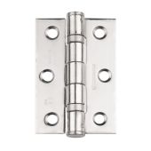 HIN1322/7BSS - Carlisle Brass Eurospec 76mm x 51mm x 2mm Ball Bearing Hinges Grade 7 (40kg) Polished Stainless Steel
