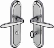 HEN1230-AP Heritage Brass Door Handle For Bathroom Henley Design Apollo Finish