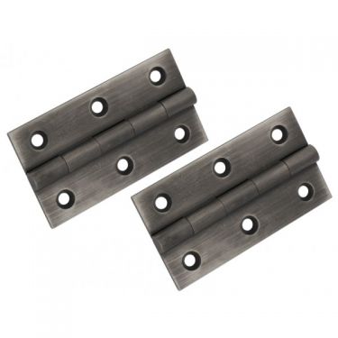 Click Here To Enlarge This Photo Of FTD800DPE - Carlisle Brass Fingertip Design Cabinet Hinge 64 x 35 x 2mm Pewter