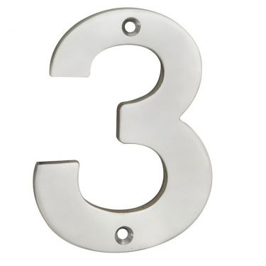 Click Here To Enlarge This Photo Of NUM10103SSS - Carlisle Brass Eurospec Number 3 100mm Satin Stainless Steel