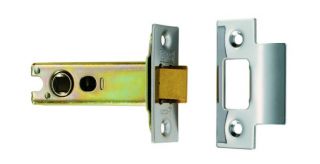 TLS5030BSS/SSS - Carlisle Brass Eurospec Easi-T Heavy Sprung Tubular Latch 76mm Satin Stainless Steel/Polished Stainless Steel