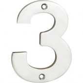 NUM10103BSS - Carlisle Brass Eurospec Number 3 100mm Polished Stainless Steel