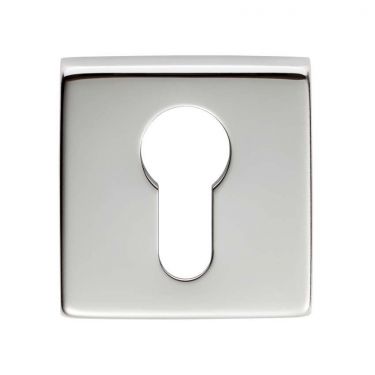 Click Here To Enlarge This Photo Of QE001CP - Carlisle Brass Manital Square Euro Profile Escutcheon Polished Chrome