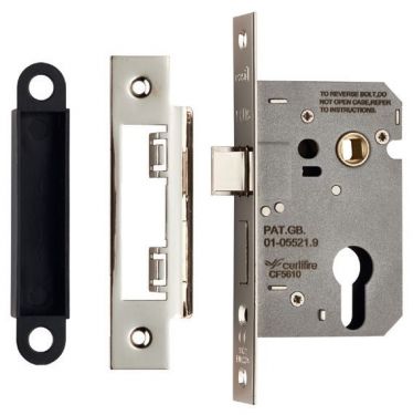 Click Here To Enlarge This Photo Of ESE5025SN - Carlisle Brass Eurospec Easi-T Euro Cylinder Sashlock Case 64mm Residential Satin Nickel