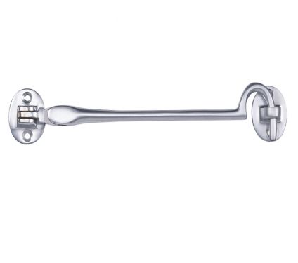Click Here To Enlarge This Photo Of AA61SC - Carlisle Brass Cabin Hook - Lightweight (Silent Pattern) 102mm Satin Chrome