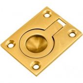 FRP63 - Carlisle Brass Flush Ring Pull 63 x 49mm Polished Brass