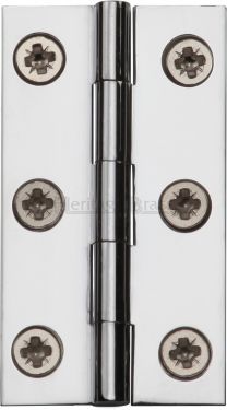 Click Here To Enlarge This Photo Of HG99-115-PC Heritage Brass Hinge Brass 2" x 1 ⅛" Polished Chrome Finish