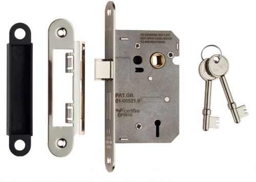 Click Here To Enlarge This Photo Of LSE5330SN/R - Carlisle Brass Eurospec Easi-T 3 Lever Sashlock 76mm Residential (Radius) Satin Nickel