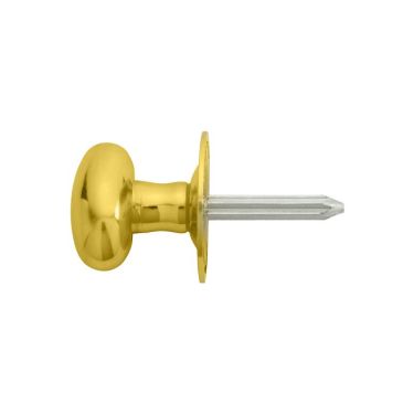 Click Here To Enlarge This Photo Of AA33 - Carlisle Brass Thumbturn To Suit Rackbolt (Oval) Hardened Steel Spline Spindle Polished Brass