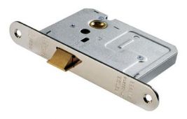 ULE5025NP/R - Carlisle Brass Eurospec Easi-T Upright Latch (Economy) 64mm Radius Nickel Plated
