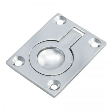 Click Here To Enlarge This Photo Of FRP63CP - Carlisle Brass Flush Ring Pull 63 x 49mm Polished Chrome