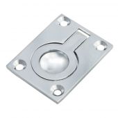 FRP63CP - Carlisle Brass Flush Ring Pull 63 x 49mm Polished Chrome