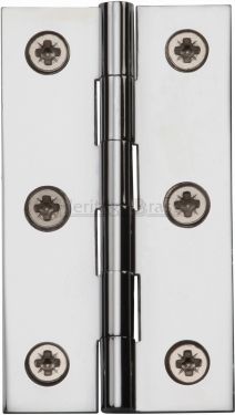 Click Here To Enlarge This Photo Of HG99-120-PC Heritage Brass Hinge Brass 2 ½" x 1 ⅜" Polished Chrome Finish