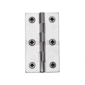 HG99-120-SC Heritage Brass Hinge Brass 2 ½" x 1 ⅜" Satin Chrome Finish