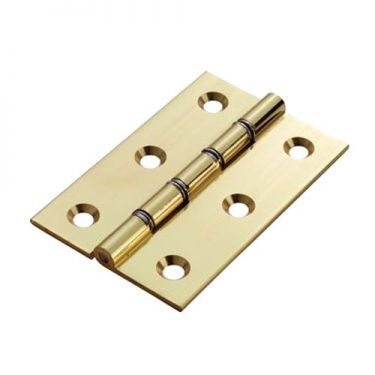 Click Here To Enlarge This Photo Of HDPBW4 - Carlisle Brass Double Phosphor Bronze Washered Butt Hinges 102mm x 67mm x 2.5mm Polished Lacquered
