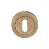 EUL002AB - Carlisle Brass Standard Key Lock Escutcheon Antique Brass