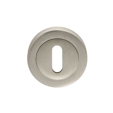 Click Here To Enlarge This Photo Of EUL002SN - Carlisle Brass Standard Key Lock Escutcheon Satin Nickel