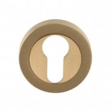 Click Here To Enlarge This Photo Of EUL001SB - Carlisle Brass Euro Profile Escutcheon Satin Brass