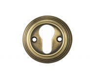 DK1FB - Carlisle Brass Delamain Escutcheon Euro Profile Florentine Bronze