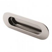 FPH1001SSS - Carlisle Brass Eurospec Oval Flush Pull 120mm x 41mm Satin Stainless Steel