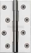 HG99-130-PC Heritage Brass Hinge Brass 4" x 2 ⅜" Polished Chrome Finish