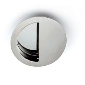 FPH1004SSS - Carlisle Brass Eurospec Circular Flush Pull 89mm Dia.(Semi Circular Inset) Satin Stainless Steel