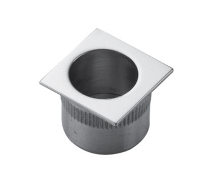 Click Here To Enlarge This Photo Of ART56QSC - Carlisle Brass Manital (Square) Flush Finger Pull 27 x 27mm Satin Chrome