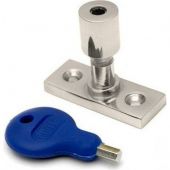 WF17SN - Carlisle Brass Locking Casement Stay Pin 40 x 15mm Satin Nickel
