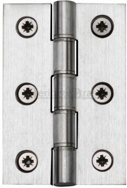 Click Here To Enlarge This Photo Of HG99-345-SC Heritage Brass Hinge Brass with Phosphor Washers 3" x 2" Satin Chrome Finish