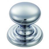 DL47CCP - Carlisle Brass Fingertip Design Victorian Knob 38mm Polished Chrome