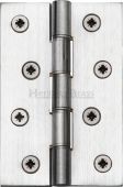 HG99-350-SC Heritage Brass Hinge Brass with Phosphor Washers 4" x 2 ⅝" Satin Chrome Finish