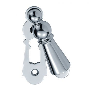 Click Here To Enlarge This Photo Of DK4CP - Carlisle Brass Delamain Large Covered Escutcheon Polished Chrome