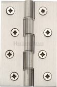 HG99-350-SN Heritage Brass Hinge Brass with Phosphor Washers 4" x 2 ⅝" Satin Nickel Finish