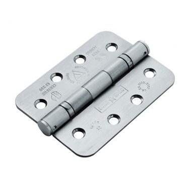 Click Here To Enlarge This Photo Of HIN14325/13SSS/R - Carlisle Brass Eurospec 102mm x 76mm x 2.5mm Grade 13 Ball Bearing Hinges (Radius) Satin Stainless Steel