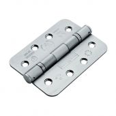 HIN14325/13SSS/R - Carlisle Brass Eurospec 102mm x 76mm x 2.5mm Grade 13 Ball Bearing Hinges (Radius) Satin Stainless Steel