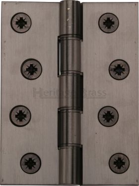 Click Here To Enlarge This Photo Of HG99-355-MB Heritage Brass Hinge Brass with Phosphor Washers 4" x 3" Matt Bronze Finish