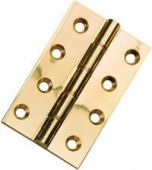 HDPBW8 - Carlisle Brass Double Phosphor Bronze Washered Butt Hinges 102mm x 76mm x 4mm Polished Lacquered