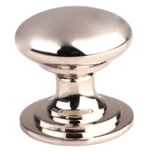 M47EPN - Carlisle Brass Fingertip Design Victorian Knob 50mm Polished Nickel