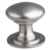 M47ESN - Carlisle Brass Fingertip Design Victorian Knob 50mm Satin Nickel