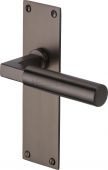 BAU7310-MB Heritage Brass Door Handle Lever Latch Bauhaus Design Matt Bronze Finish