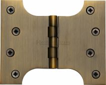 HG99-390-AT Heritage Brass Parliament Hinge Brass 4" x 3" x 5" Antique Brass Finish