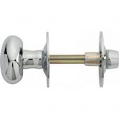 AA32CP - Carlisle Brass Thumbturn & Release to suit Rackbolt (Oval) Spline Spindle Polished Chrome