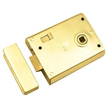 Click Here To Enlarge This Photo Of RLE8043PB - Carlisle Brass Eurospec Rim Latch 105mm x 81mm Polished Brass