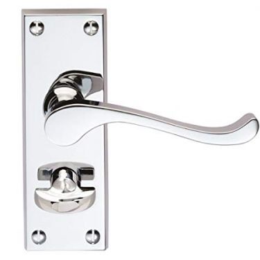 Click Here To Enlarge This Photo Of CBS55WCCP - Carlisle Brass Victorian Scroll- Lever Privacy Furniture (Contract Range) Polished Chrome