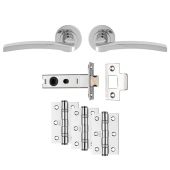 UDP009CP/INTB - Carlisle Brass 'Tavira' Ultimate Door Pack - Polished Chrome