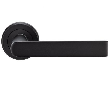 Click Here To Enlarge This Photo Of SZM210MB - Carlisle Brass Serozzetta 'Edge' Lever on Round Rose Matt Black