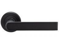 SZM210MB - Carlisle Brass Serozzetta 'Edge' Lever on Round Rose Matt Black