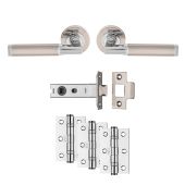 UDP006SNCP/INTB - Carlisle Brass 'Belas' Ultimate Door Pack - Satin Nickel/Polished Chrome