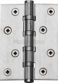 HG99-400-SC Heritage Brass Ball Bearing Hinge 4" x 3" Satin Chrome Finish