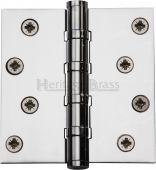 HG99-405-PC Heritage Brass Ball Bearing Hinge 4" x 4" Polished Chrome Finish